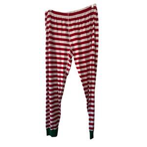 Hanna Andersson Red & White Stripe Pajama Pants Size XL
